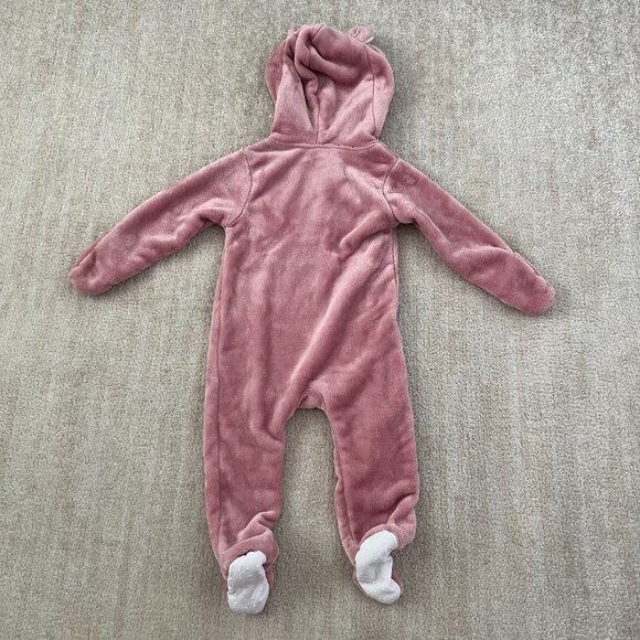 NWT Ollie’s Place Baby Girl Faux Fur Bunny One Piece 12-18m - Picture 4 of 10